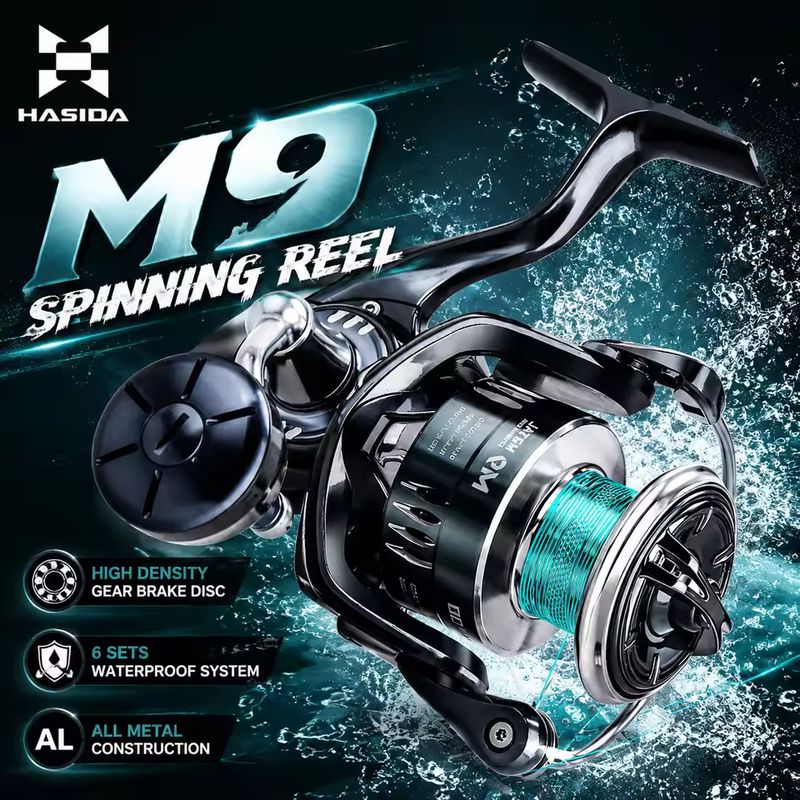 Fishing Boat Steering Wheel - Спиннинговая катушка HASIDA M9, полностью металлическая,